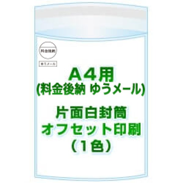 画像1: A4用(料金後納ゆうメール) / 225x310＋40 オフセット印刷(1色) 1,000枚 (1)