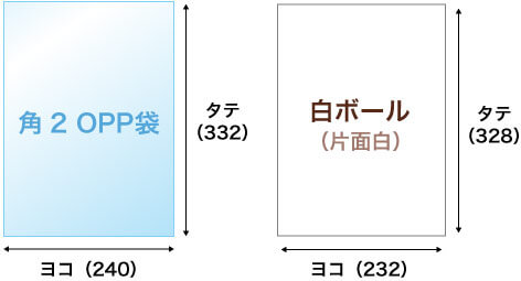 白ボール台紙のサイズ